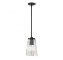 Savoy House 7-1742-1-89 - Chantilly 1-LightÂ Pendant in Matte Black