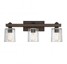  8-1255-3-41 - Halifax 3-Light Bathroom Vanity Light in Durango