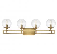  8-1860-4-322 - Crosby 4-Light Bathroom Vanity Light in Warm Brass