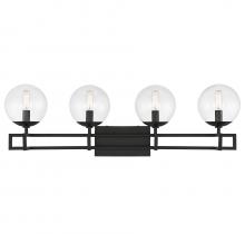  8-1860-4-BK - Crosby 4-Light Bathroom Vanity Light in Matte Black