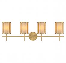 Savoy House 8-2055-4-322 - Camden 4-Light Bathroom Vanity Light in Warm Brass