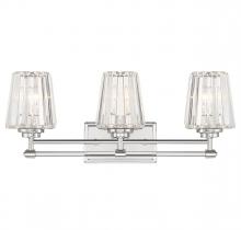  8-6001-3-109 - Garnet 3-Light Bathroom Vanity Light in Polished Nickel