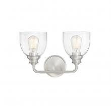  8-7205-2-SN - Vale 2-Light Bathroom Vanity Light in Satin Nickel