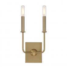  9-4044-2-322 - Avondale 2-Light Wall Sconce in Warm Brass