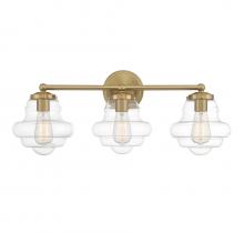  M80073NB - 3-light Bathroom Vanity Light In Natural Brass