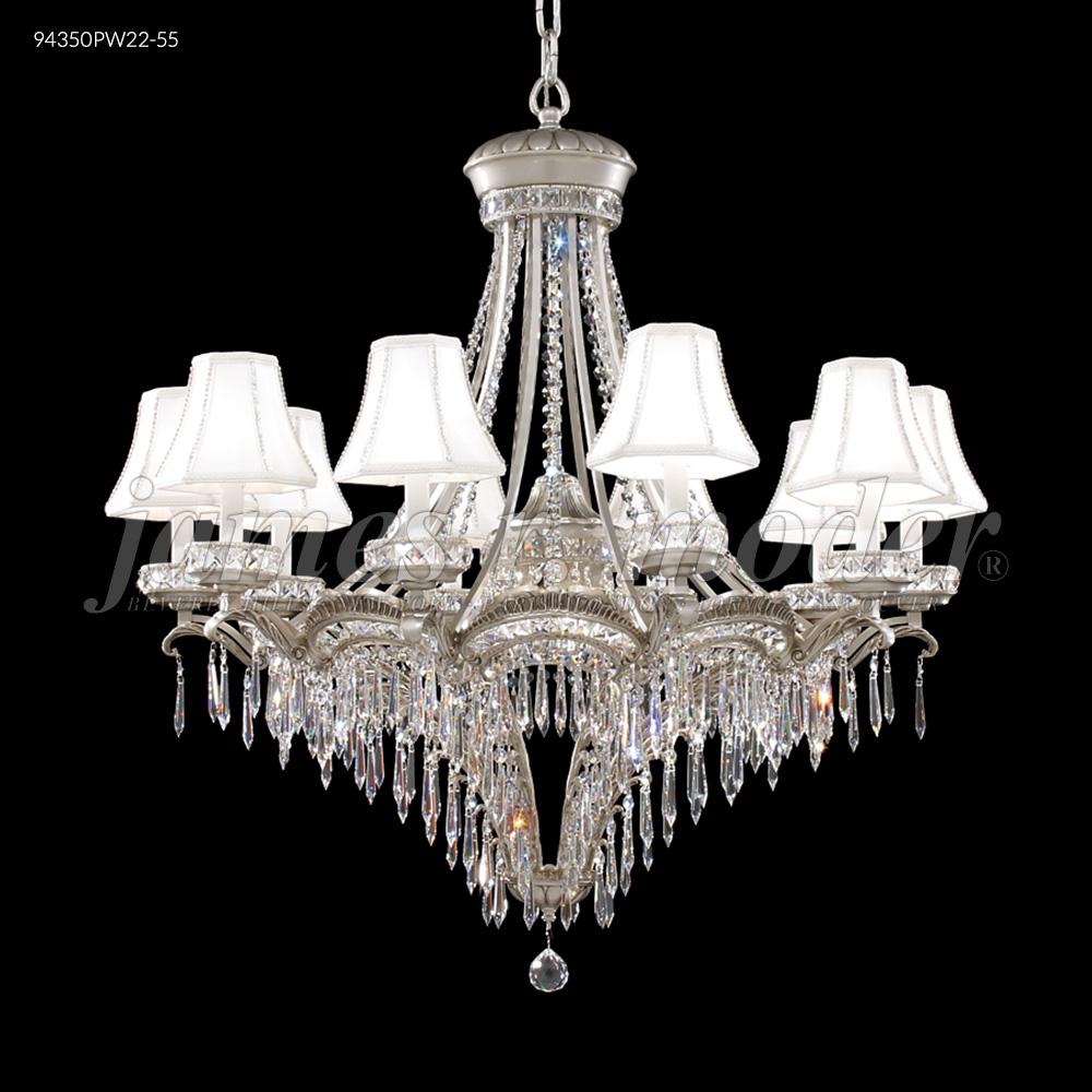 Dynasty Cast Brass 12 Light Chandelier