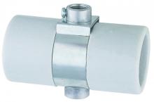  D113 - MB GLAZED PORC TWIN SKT DOUBLE OUTLET T/S