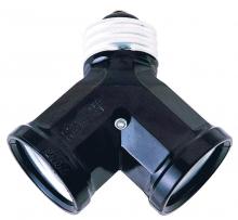  D130 - SCREW IN TWIN ADAPTER SKT-BLK