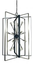  F-L1092 BN/MBLACK - 16-Light Brushed Nickel/Matte Black Interstellar Chandelier