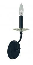  F-L1161 MBLACK - 1-LIGHT MATTE BLACK ASHLEY WALL SCONCE