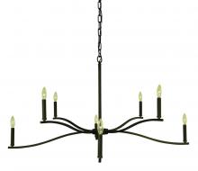  F-L1192 IRON - 8-LIGHT IRON BRIDGEPORT DINING CHANDELIER