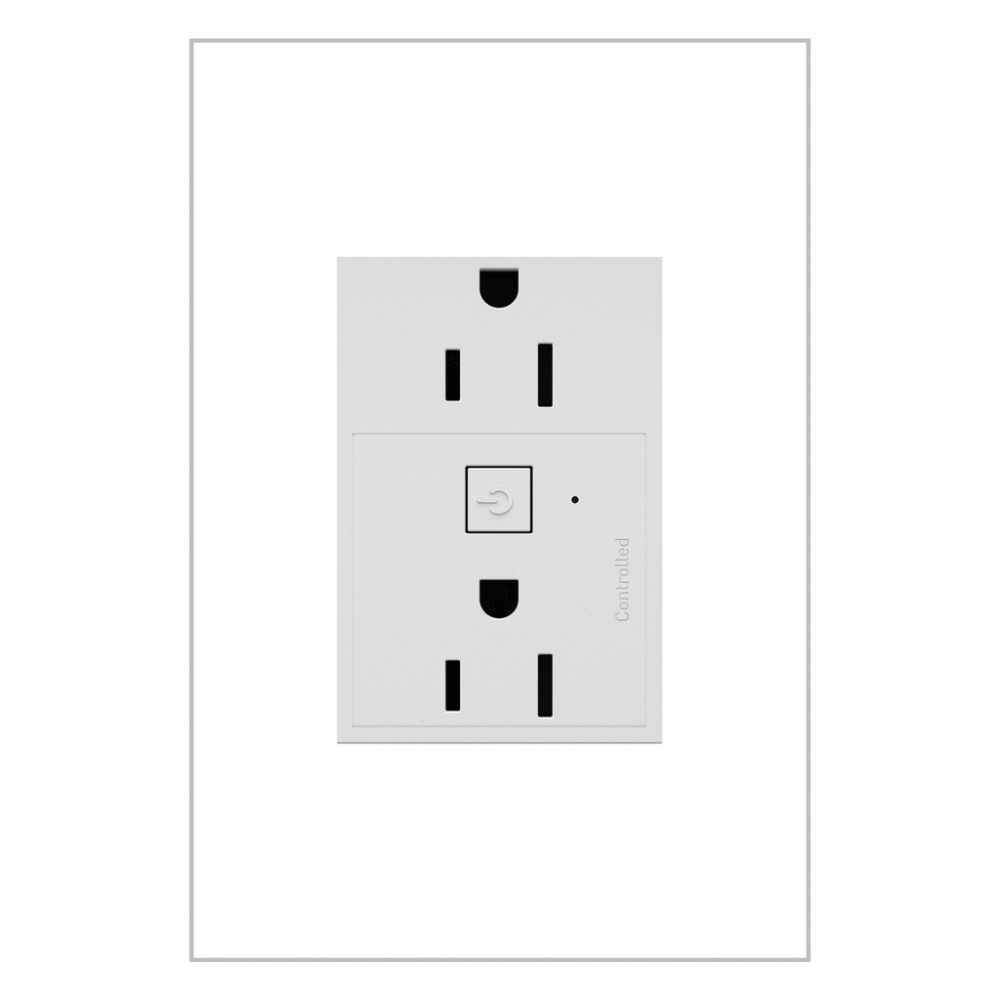 Adorne® 15A Smart Outlet with Netatmo Plus-Size, White