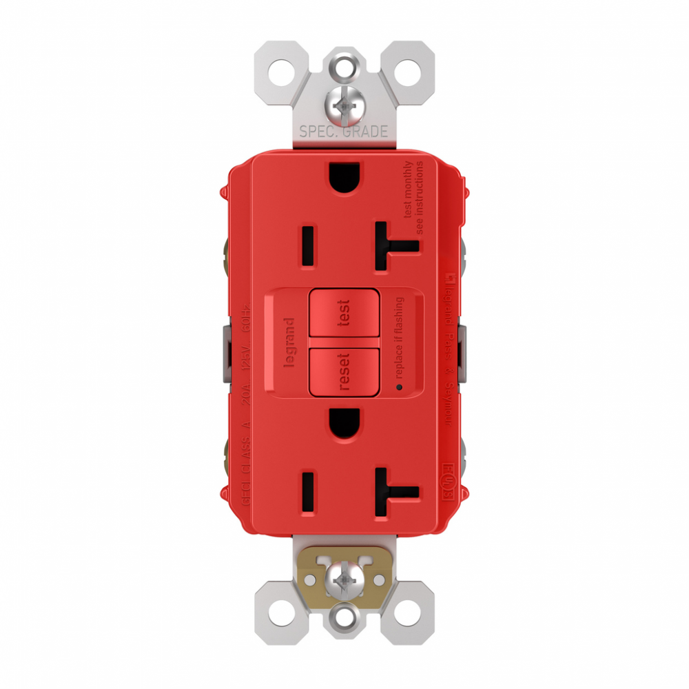 radiant? Spec-Grade 20A Self-Test GFCI Receptacle