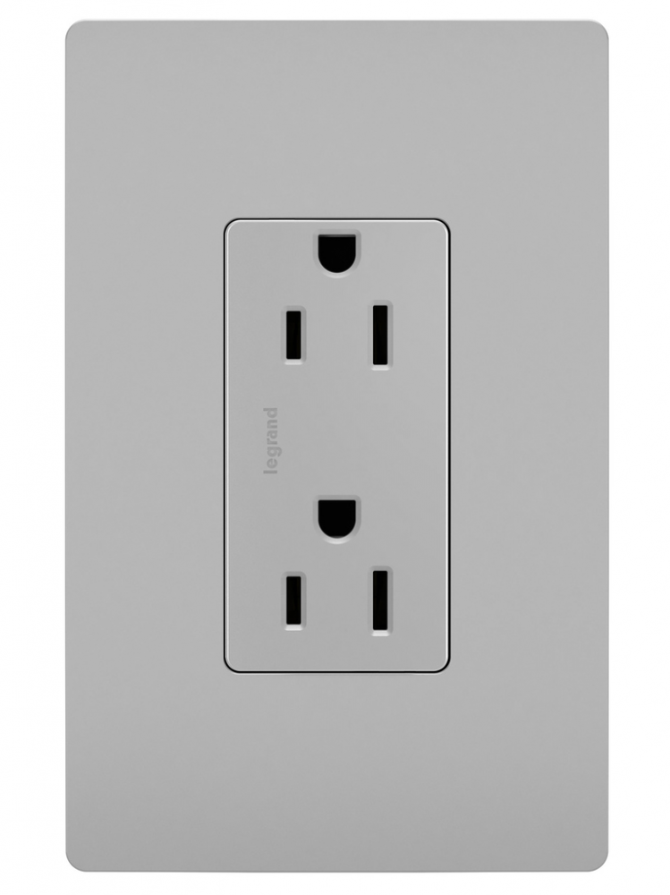 radiant? Tamper-Resistant Outlet, Gray