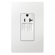  2097TRSGLW - radiant? 20A Tamper-Resistant Self-Test Simplex GFCI Outlet, White