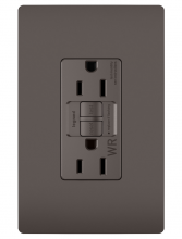  1597TRWR - radiant? Spec Grade 15A Weather Resistant Self Test GFCI Receptacle, Brown