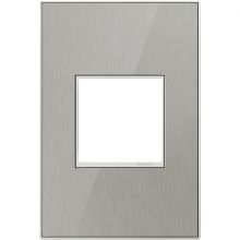  AWM1G2MS4 - adorne? Brushed Stainless One-Gang Screwless Wall Plate