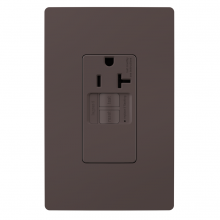  2097TRSGL - radiant? 20A Tamper-Resistant Self-Test Simplex GFCI Outlet, Brown