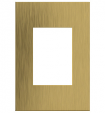  AWC1G3BSB4 - adorne? Brushed Satin Brass One-Gang-Plus Screwless Wall Plate