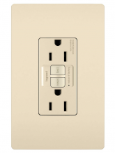  1597LACCD12 - radiant? Spec Grade 15A Self Test GFCI Receptacle, Light Almond