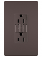  1597TRDBCC4 - radiant? Spec Grade 15A Tamper Resistant Self Test GFCI Receptacle, Dark Bronze