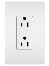  885SW - radiant? Self-Grounding Outlet, White