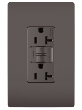  2097TRNA - radiant? Spec Grade 20A Tamper Resistant Self Test GFCI Receptacle, NAFTA Compliant, Brown