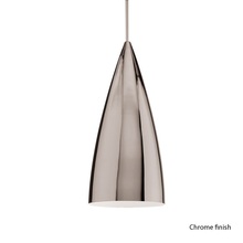  MP-966-CH/CH - Bullet 1 Light Pendant with Canopy