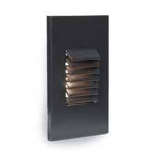  4061-27BK - LED Low Voltage Vertical Louvered Step and Wall Light