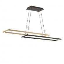  PD-81442-27-BK/AB - Double Entendre Linear Pendant