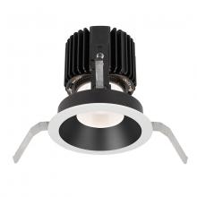  R4RD1T-N835-BKWT - Volta Round Shallow Regressed Trim with LED Light Engine