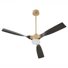  11981 - Alisio Ceiling Fan - Aged Brass | Dark Walnut