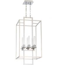  41536-CH - Cubic 6 Light Foyer in Chrome
