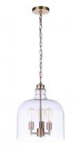  P975SB3 - Jackson 3 Light Pendant, Satin Brass