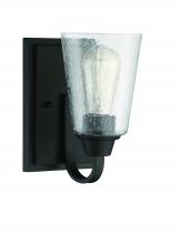  41901-ESP-CS - Grace 1 Light Wall Sconce in Espresso (Clear Seeded Glass)