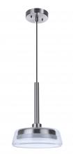  55191-BNK-LED - Centric 10" LED Pendant in Brushed Polished Nickel