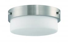  X3212-BNK - Oak Street 2 Light 11" Flushmount in Brushed Polished Nickel