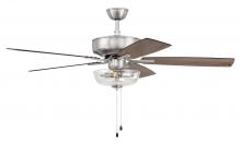  P101BNK5-52DWGWN - 52" Pro Plus 101 in Brushed Polished Nickel w/ Driftwood/Grey Walnut Blades