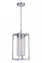  ZA4821-SA - Neo 1 Light Outdoor Pendant in Satin Aluminum