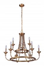 Craftmade 53729-SB - Marlowe 9 Light Chandelier in Satin Brass