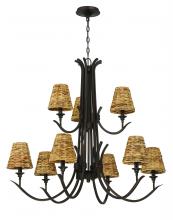 Craftmade 58329-ABZ - Kokomo 9 Light Chandelier in Aged Bronze Brushed