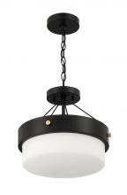  XS3213-FB - Oak Street 2 Light Convertible Semi Flush in Flat Black