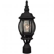  Z325-TB - French Style 1 Light Outdoor Post Mount in Textured Black