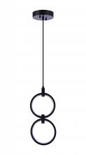  59392-FB-LED - Context 2 Light LED Pendant in Flat Black