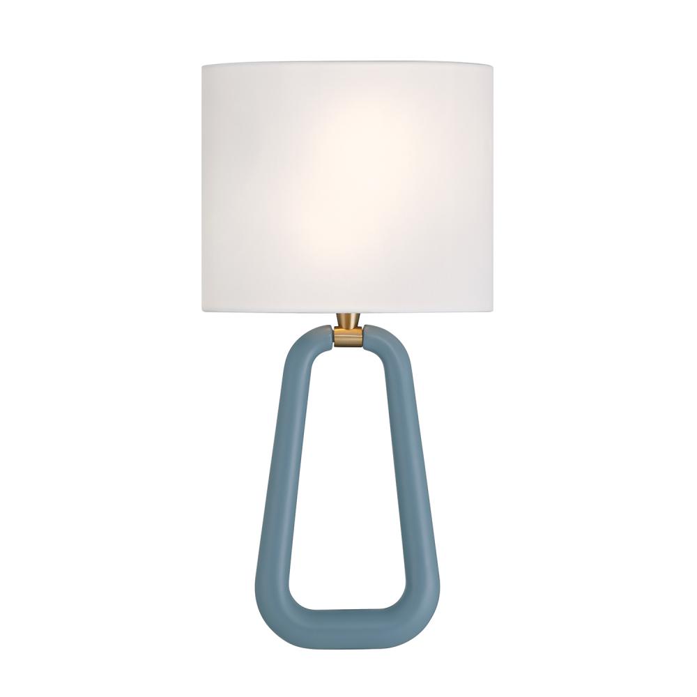 Jori 2 Light Aged Brass + Blue Sconce