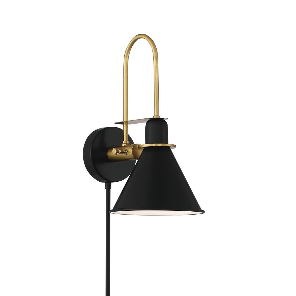 Medford 1 Light Matte Black Sconce