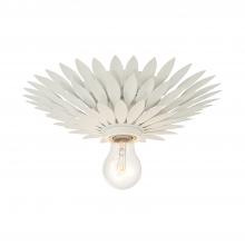  500-MT - Broche 1 Light Matte White Flush Mount