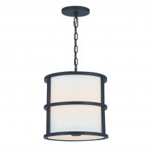  9593-MK - Brian Patrick Flynn Hulton 3 Light Matte Black Mini Chandelier