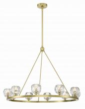  ARA-10265-SB - Aragon 10 Light LED Soft Brass Chandelier