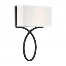  BRK-A3702-BF - Brinkley 2 Light Black Forged Sconce